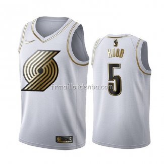 Maillot Golden Edition Portland Trail Blazers Rodney Hood Blanc