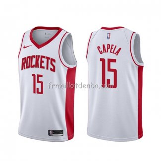 Maillot Houston Rockets Clint Capela Association Blanc