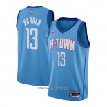 Maillot Houston Rockets James Harden Ville 2020-21 Bleu