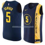 Maillot Indiana Pacers Edmond Sumner Ciudad 2018 Bleu