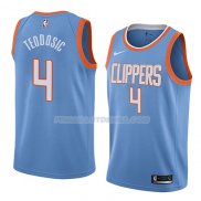 Maillot Los Angeles Clippers Milos Teodosic Ciudad 2018 Bleu