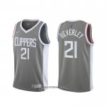 Maillot Los Angeles Clippers Patrick Beverley Earned 2020-21 Gris
