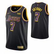 Maillot Los Angeles Lakers Carmelo Anthony NO 7 Earned Noir