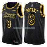 Maillot Los Angeles Lakers Kobe Bryant Ciudad 2017-18 8 Noir