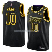 Maillot Los Angeles Lakers Tyler Ennis Ciudad 2018 Noir