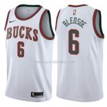 Maillot Milwaukee Bucks Eric Bledsoe Classic 2017-18 6 Blancoo