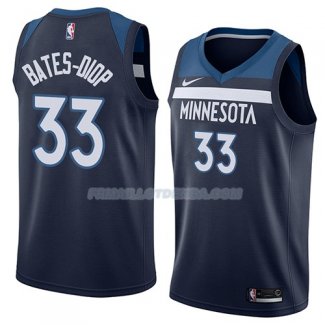 Maillot Minnesota Timberwolves Keita Bates-diop Icon 2018 Bleu