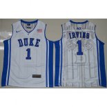 Maillot Basket NCAA Kyrie Irving Cuello Elite 1 Blanc