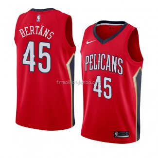 Maillot New Orleans Pelicans Dairis Bertans Statement 2018 Rouge