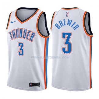 Maillot Oklahoma City Thunder Corey Brewer Association 2017-18 3 Blancoo