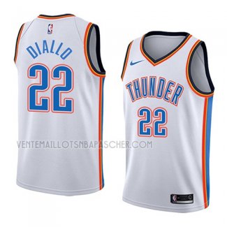 Maillot Oklahoma City Thunder Hamidou Diallo Association 2018 Blanc