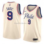 Maillot Philadelphia 76ers Dario Saric Ville 2018 Crema