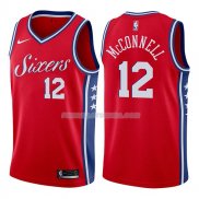 Maillot Philadelphia 76ers T.j. Mcconnell Statehombret 2017-18 12 Rojo