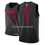 Maillot Portland Trail Blazers Evan Turner Ciudad 2018-19 Noir