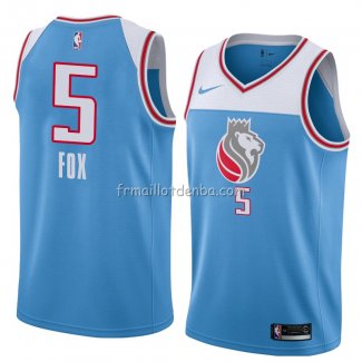 Maillot Sacramento Kings De'aaron Fox Ville 2018 Bleu