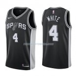 Maillot San Antonio Spurs Derrick White Swingman Icon 2017-18 4 Negro