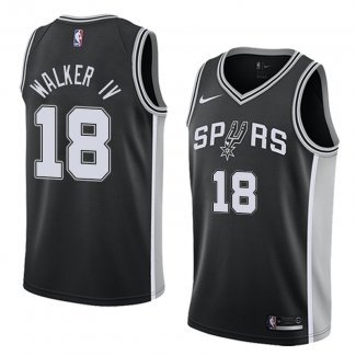 Maillot San Antonio Spurs Lonnie Walker Iv Icon 2017-18 18 Noir