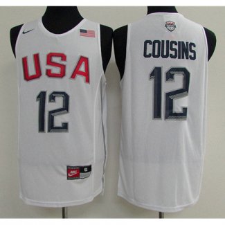 Maillot Basket USA Dream Teams Cousins 4 Blanc