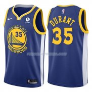 Maillot Basket Warriors Kevin Durant 2017-18 35 Bleu