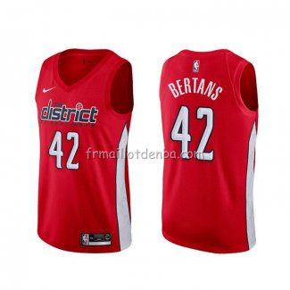 Maillot Washington Wizards Davis Bertans Earned Rouge