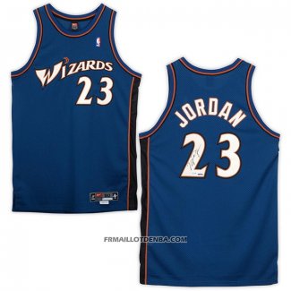 Maillot Washington Wizards Michael Jordan NO 23 Retro Bleu2