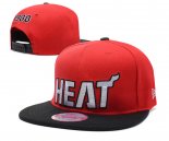 NBA Miami Heat Casquette Rouge Noir 2013