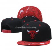 Casquette Chicago Bulls Noir Rouge2