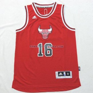 Enfants Maillot Basket Chicago Bulls Pau 2 Rouge