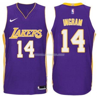 Maillot Basket Authentique Los Angeles Lakers Ingram 2017-18 14 Volet