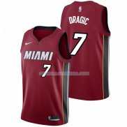 Maillot Basket Authentique Miami Heat Dragic 2017-18 7 Rouge