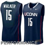 Maillot Basket Basket NCAA Connecticut Walker 15 Bleu