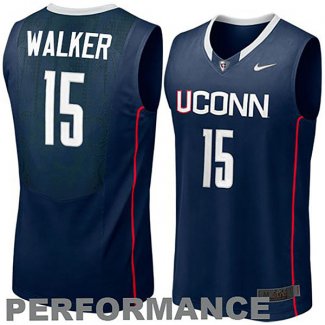 Maillot Basket Basket NCAA Connecticut Walker 15 Bleu