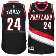 Maillot Basket Portland Trail Blazers Plumlee 24 Negro