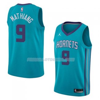 Maillot Charlotte Hornets Mangok Mathiang Icon 2018 Vert