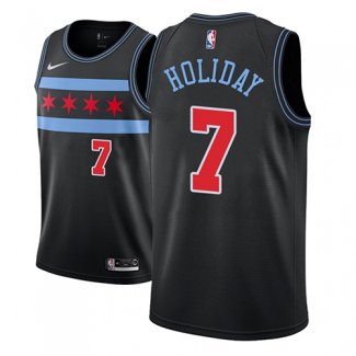 Maillot Chicago Bulls Justin Holidaybullsciudad 2018-19 Noir