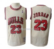Maillot Chicago Bulls Michael Jordan Retro 23 Crema