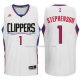 Maillot Basket Los Angeles Clippers 2017-18 Stephenson 1 Blanco