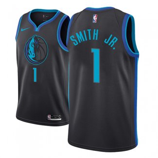 Maillot Dallas Mavericks Dennis Smith Jr. Ciudad 2018-19 Bleu