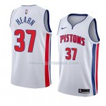 Maillot Detroit Pistons Reggie Hearn Association 2018 Blanc