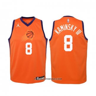 Maillot Enfant Phoenix Suns Frank Kaminsky III Statement 2020-21 Orange