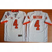 Enfants Maillot Basket NCAA Deshaun Watson 4 Blanc