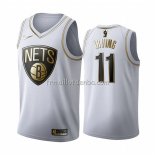 Maillot Golden Edition Brooklyn Nets Kyrie Irving Blanc