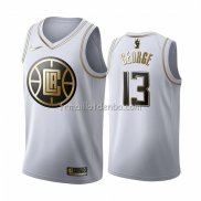 Maillot Golden Edition Los Angeles Clippers Paul George Blanc