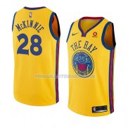 Maillot Golden State Warriors Alfonzo Mckinnie Ciudad 2018-19 Jaune