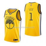 Maillot Golden State Warriors Damion Lee Earned 2018-19 Jaune