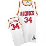 Maillot Basket Houston Rockets Olajuwon 34 Blanc