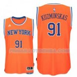 Maillot Basket New York Knicks Kuzminskas 91 Naranja