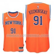 Maillot Basket New York Knicks Kuzminskas 91 Naranja