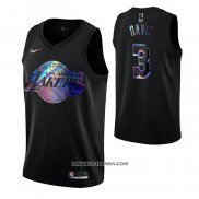 Maillot Los Angeles Lakers Anthony Davis Iridescent Logo Noir