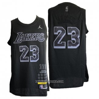 Maillot Los Angeles Lakers LeBron James No 23 MVP Noir2